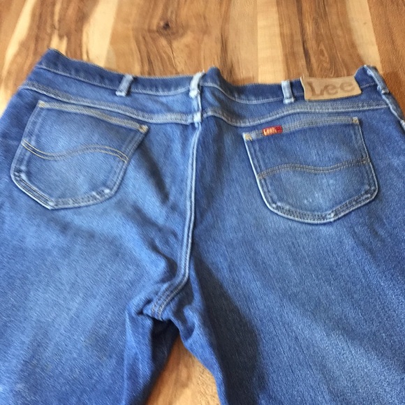 Lee Jeans Men Size 44X32 Denim Relax Fit Faded - Picture 5 of 7